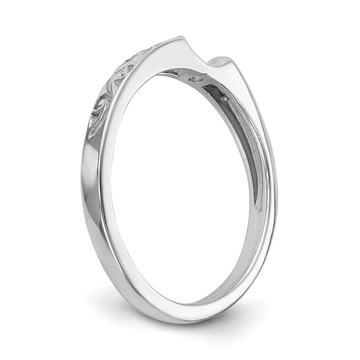 Exclusive 14K White Gold Vintage Solitaire Engagement Ring Setting - Stylish Value-6