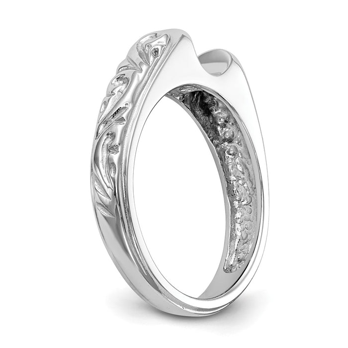 High-Quality 14K White Gold Vintage Solitaire Engagement Ring Setting - Stylish Design-6