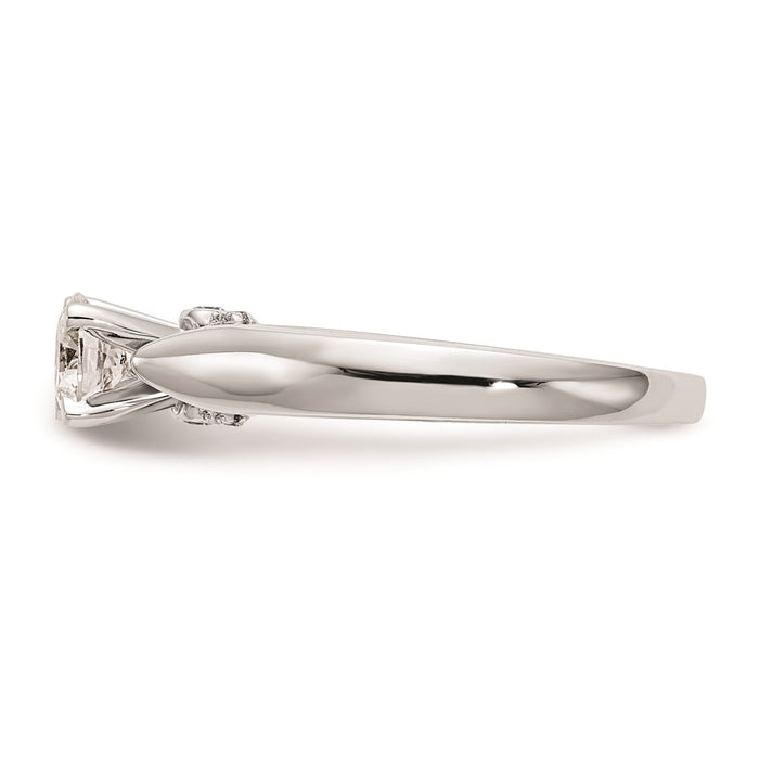 Buy 14K White Gold Peg-Set Engagement Ring Setting | Stylish & Affordable Price-3