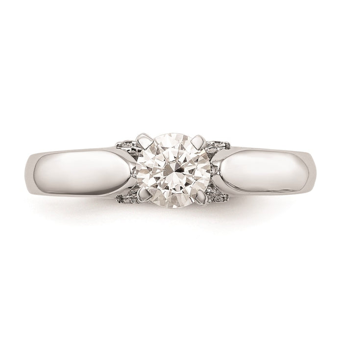 Buy 14K White Gold Peg-Set Engagement Ring Setting | Stylish & Affordable Price-4