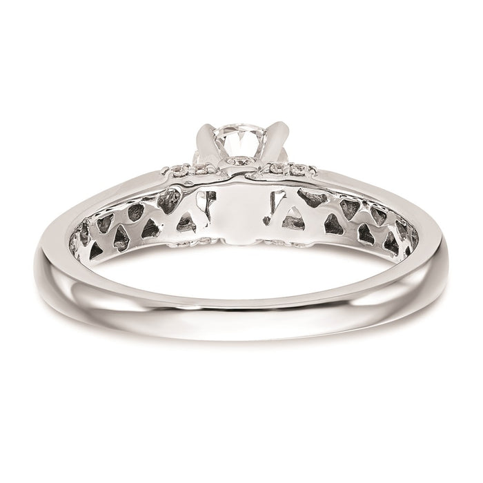 Buy 14K White Gold Peg-Set Engagement Ring Setting | Stylish & Affordable Price-5