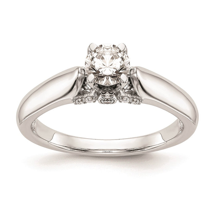 Buy 14K White Gold Peg-Set Engagement Ring Setting | Stylish & Affordable Price-1