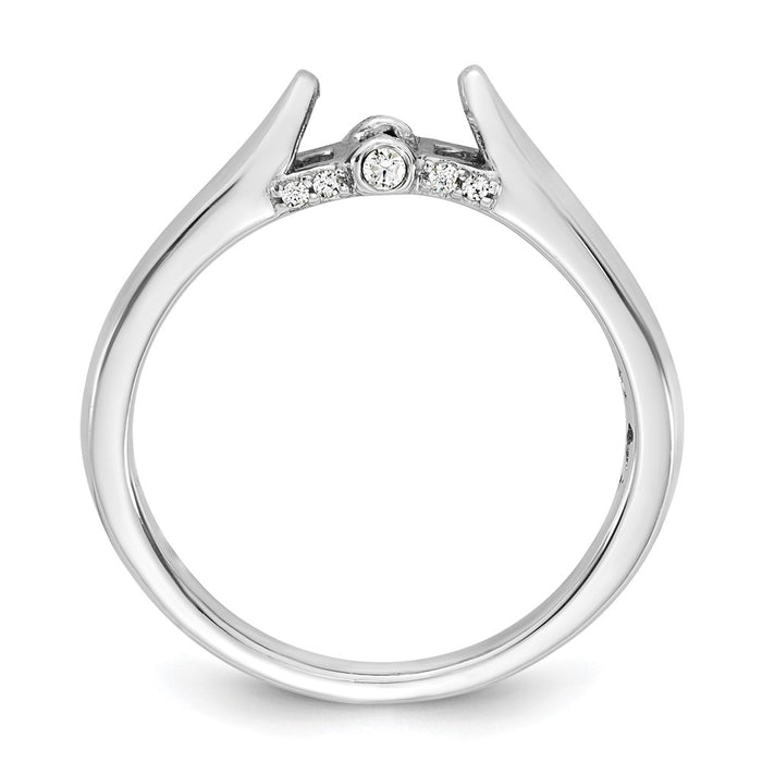 Buy Exclusive 14K White Gold Engagement Ring, .07 Carat Diamond, Stylish Design-2