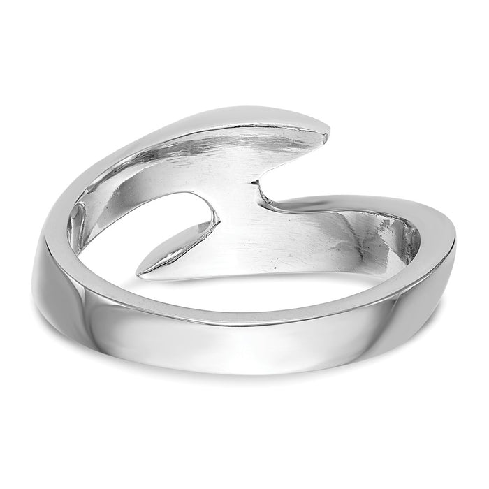 Buy Stylish 14K White Gold Half-Bezel Bypass Engagement Ring for 1/2 Carat-5