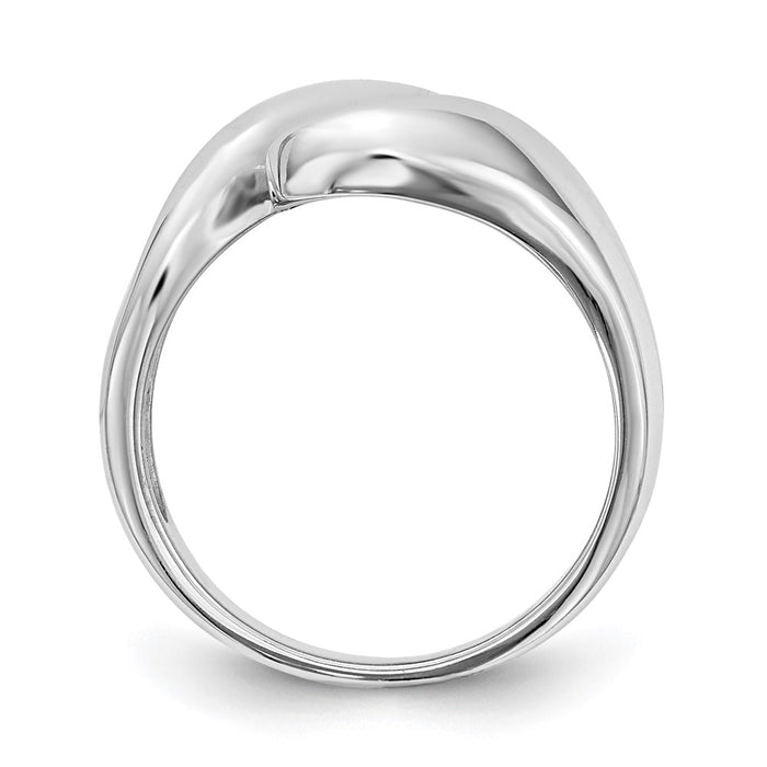 Buy Exclusive 14K White Gold Bypass Solitaire Engagement Ring - Stylish Value!-2