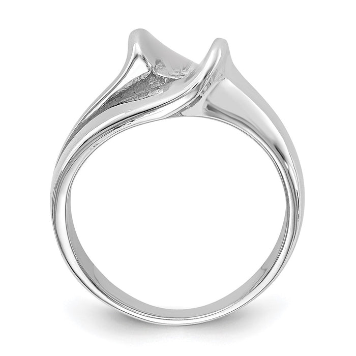 High-Quality 14K White Gold Solitaire Engagement Ring Setting - Stylish Value-2