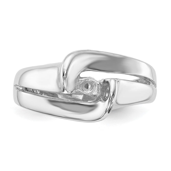 High-Quality 14K White Gold Solitaire Engagement Ring Setting - Stylish Value-4