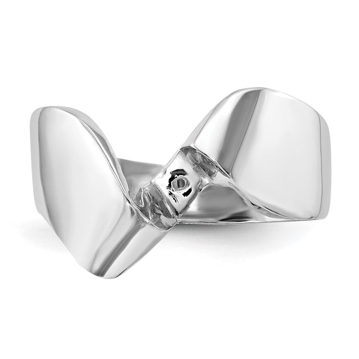 Buy Exclusive 14K White Gold Bypass Engagement Ring - Affordable Luxury Setting-4