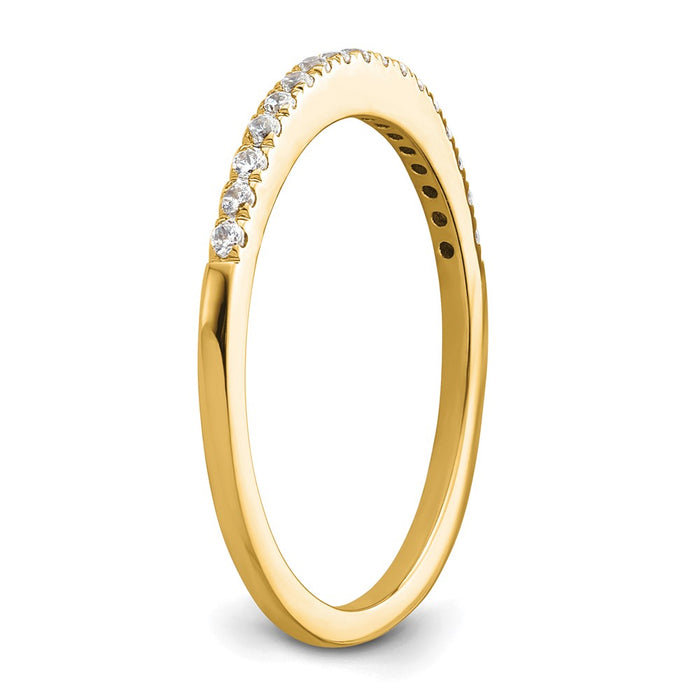 Buy Exclusive 14K Yellow Gold Diamond Wedding Band, 1/6 Carat, Stylish Value-6