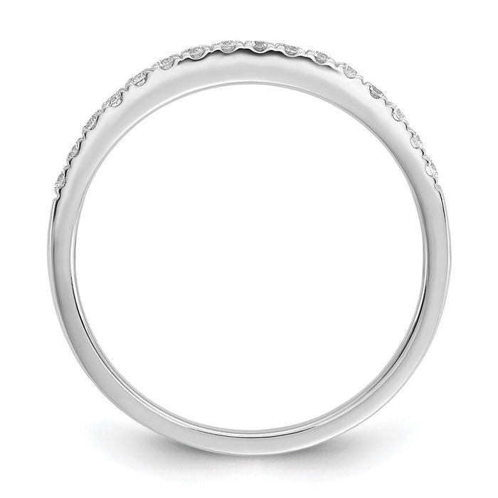 Buy Stylish 14K White Gold 1/4 Carat Diamond Eternity Wedding Band-2