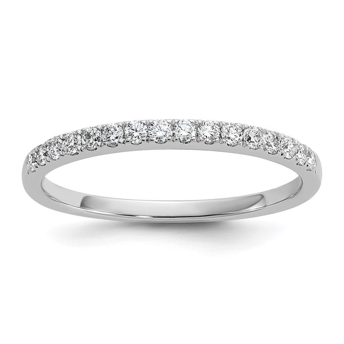 Buy Stylish 14K White Gold 1/4 Carat Diamond Eternity Wedding Band-1
