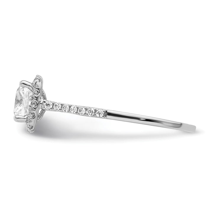 Buy Exclusive 14K White Gold Halo Semi-Mount Engagement Ring, 1.25 Carat-3