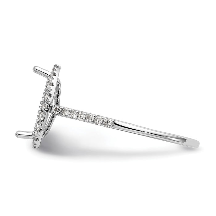 Buy Stylish 14K White Gold Halo Engagement Ring, 1ct Marquise Center, Value-3