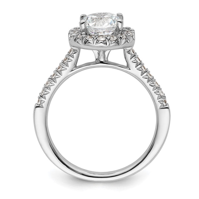 Buy Exclusive 14K White Gold Halo Semi-Mount Ring for 1.25 Carat Diamonds-2