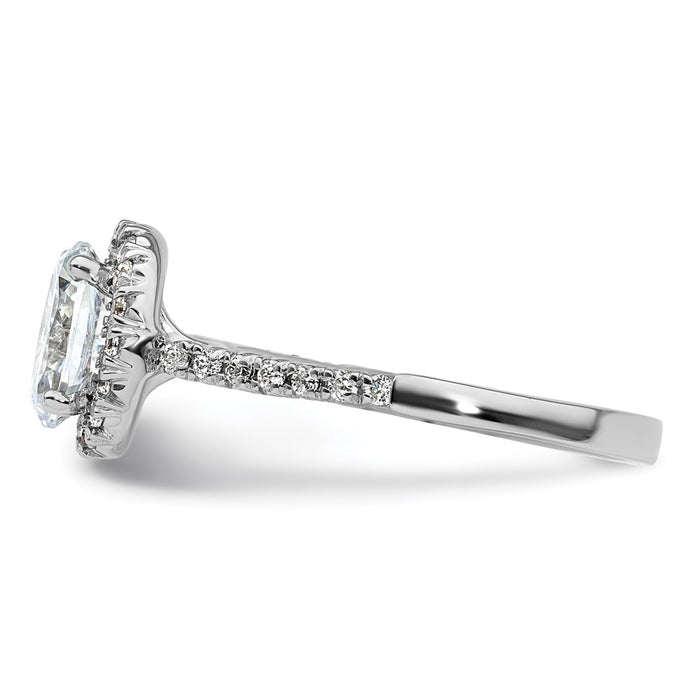 Buy Exclusive 14K White Gold Halo Semi-Mount Ring with 1/3 Carat Diamonds-3