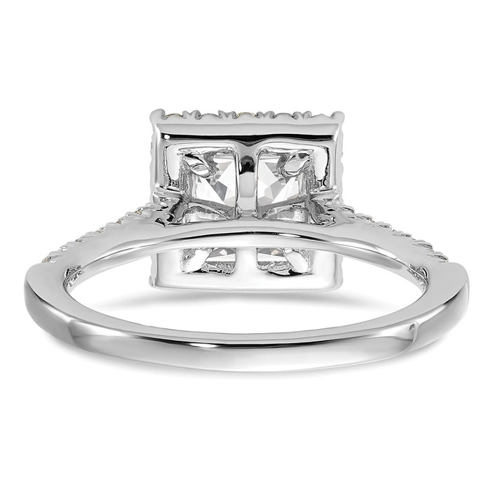 Buy Exclusive 14K White Gold Halo Engagement Ring Semi-Mount for 1 Carat-5