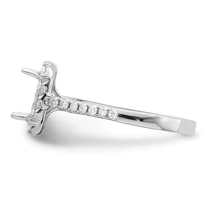 Exclusive 14K White Gold Halo Engagement Ring, 1.5 Carat Emerald-Cut Center - Stylish Value!-3