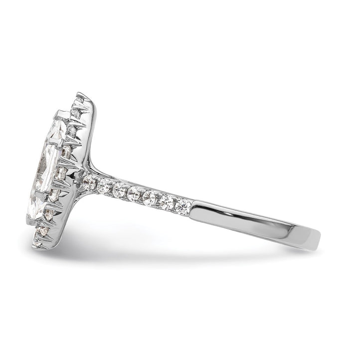 Buy Exclusive 14K White Gold Semi-Mount Engagement Ring for 1.25 Carat Marquise-3