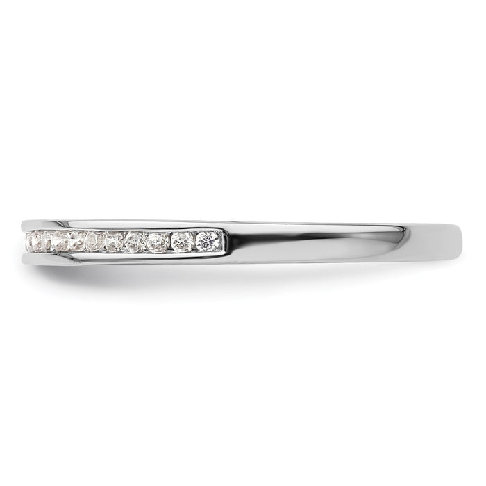 Buy Exclusive 14K White Gold Wedding Band with 1/10 Carat Diamonds - Stylish Value-3