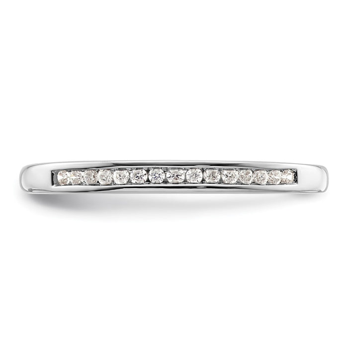 Buy Exclusive 14K White Gold Wedding Band with 1/10 Carat Diamonds - Stylish Value-4