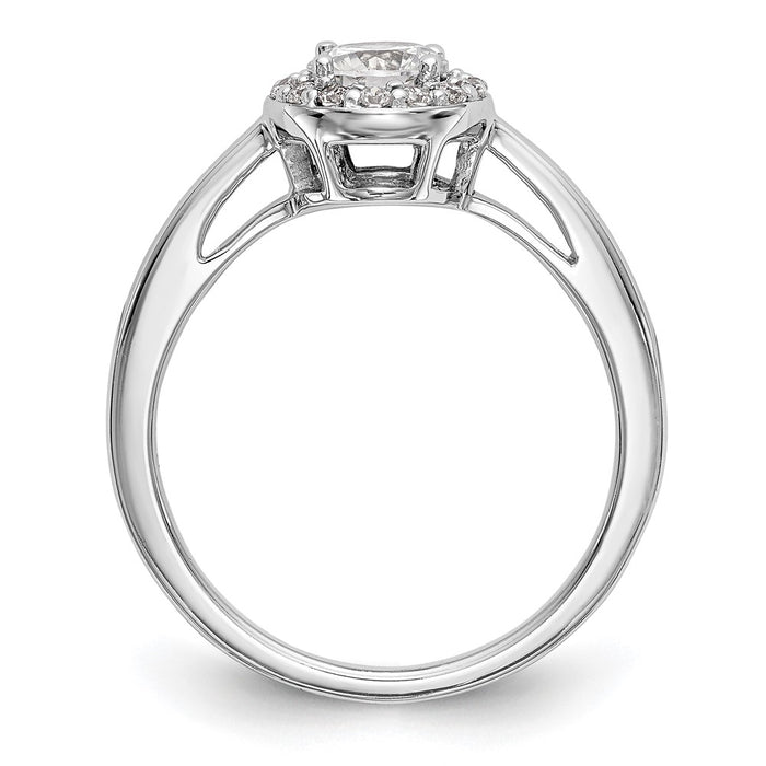 Buy Exclusive 14K White Gold Diamond Semi-Mount Engagement Ring 1/2 Carat-2