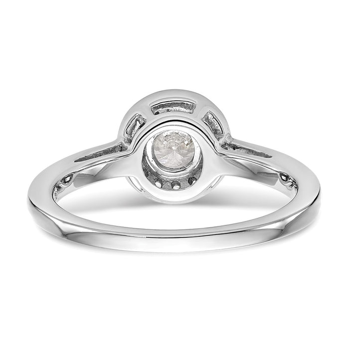 Buy Exclusive 14K White Gold Diamond Semi-Mount Engagement Ring 1/2 Carat-5