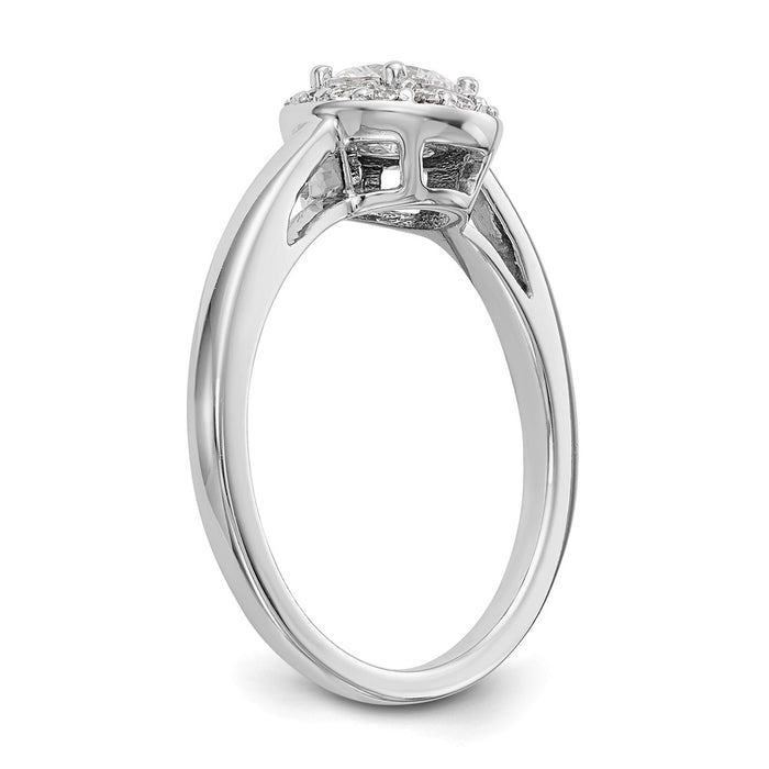 Buy Exclusive 14K White Gold Diamond Semi-Mount Engagement Ring 1/2 Carat-6