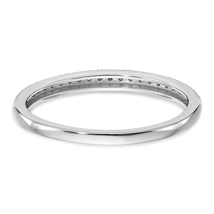 Buy Designer 14K White Gold Diamond Wedding Band Set - 1/8 Carat, Affordable Pair-5