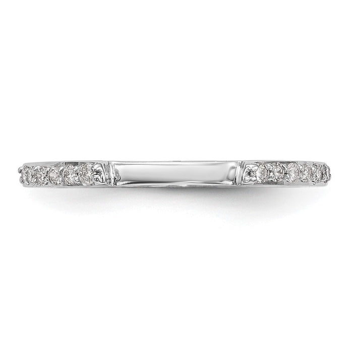 Buy Stylish 14K White Gold Diamond Wedding Band Set - 1/4 Carat Value-4