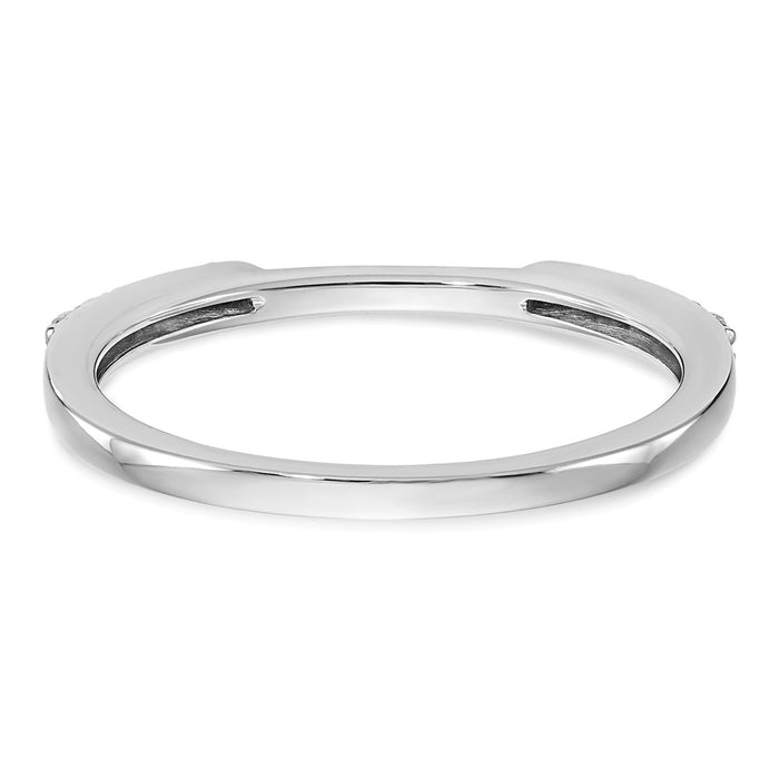 Buy Stylish 14K White Gold Diamond Wedding Band Set - 1/4 Carat Value-5