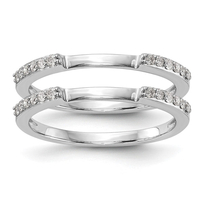 Buy Stylish 14K White Gold Diamond Wedding Band Set - 1/4 Carat Value-1