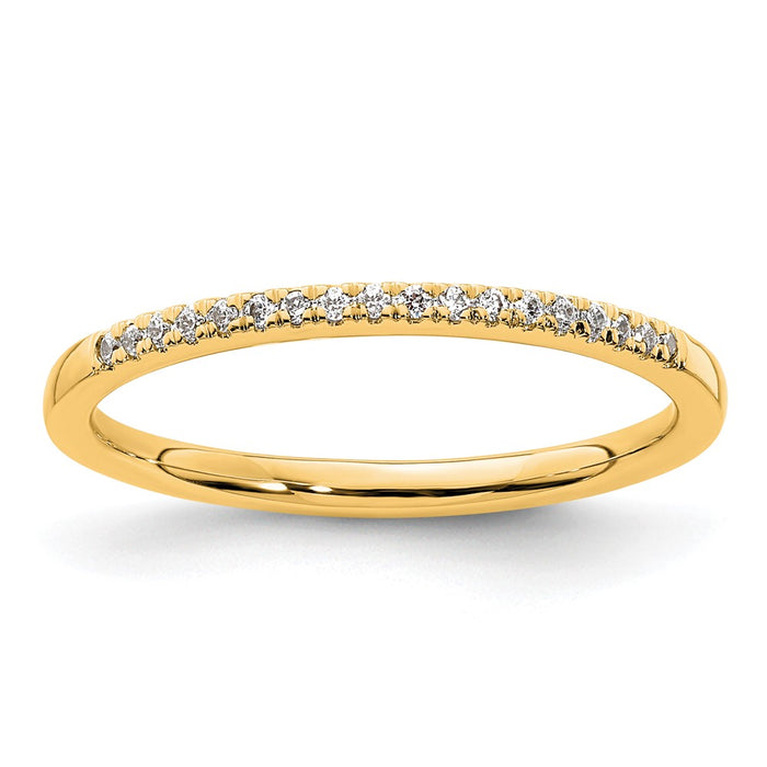Exclusive 14K Yellow Gold Diamond Engagement Ring - Stylish & Affordable Choice-1