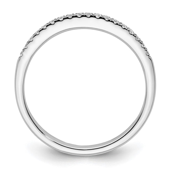 Exclusive 14K White Gold Wedding Band Set with 1/10 Carat Diamonds - Stylish Value-2