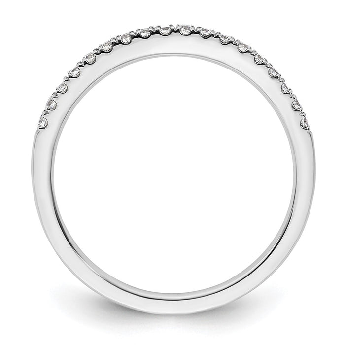 Buy Exclusive 14K White Gold 1/5 Carat Diamond Eternity Wedding Band - Stylish Value-2