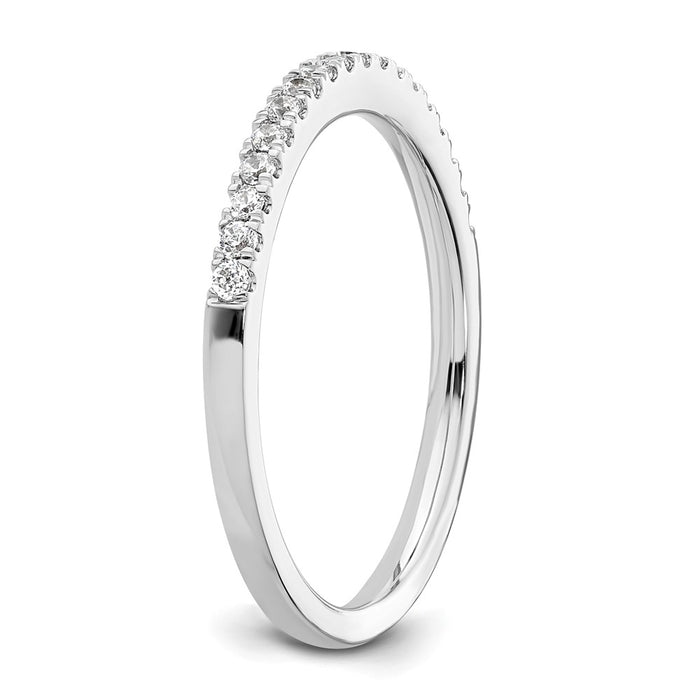 Buy Exclusive 14K White Gold 1/5 Carat Diamond Eternity Wedding Band - Stylish Value-6
