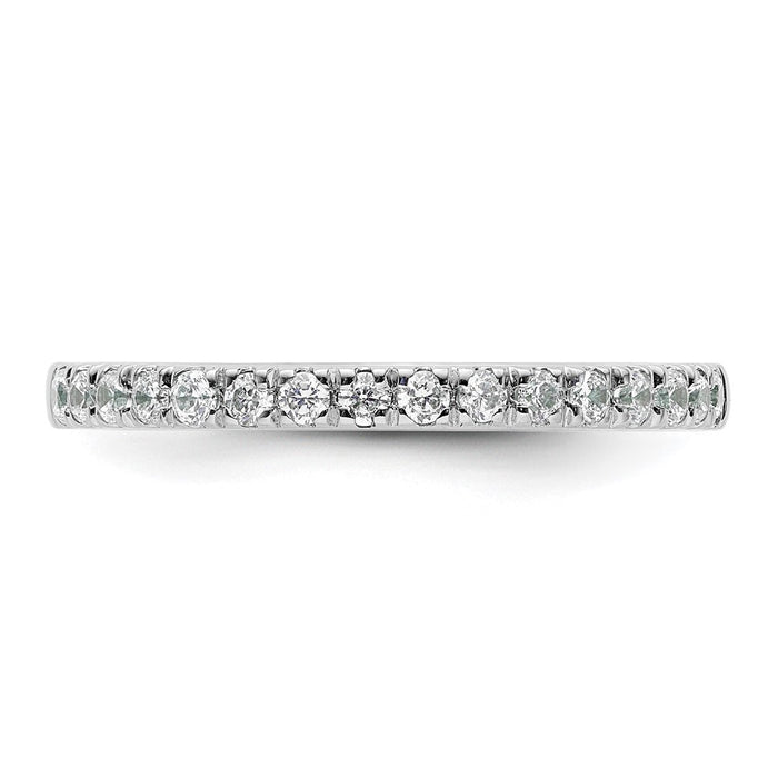 Buy Designer 14K White Gold Wedding Band Set - 1/3 Carat Diamonds, Affordable Price!-4