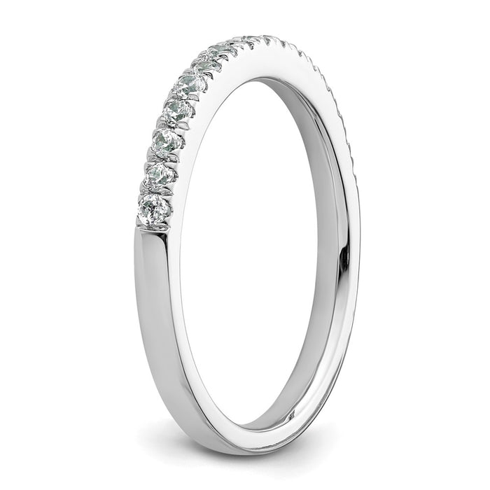 Buy Designer 14K White Gold Wedding Band Set - 1/3 Carat Diamonds, Affordable Price!-6