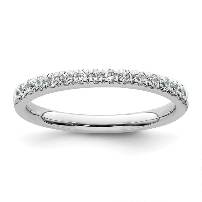 Buy Designer 14K White Gold Wedding Band Set - 1/3 Carat Diamonds, Affordable Price!-1
