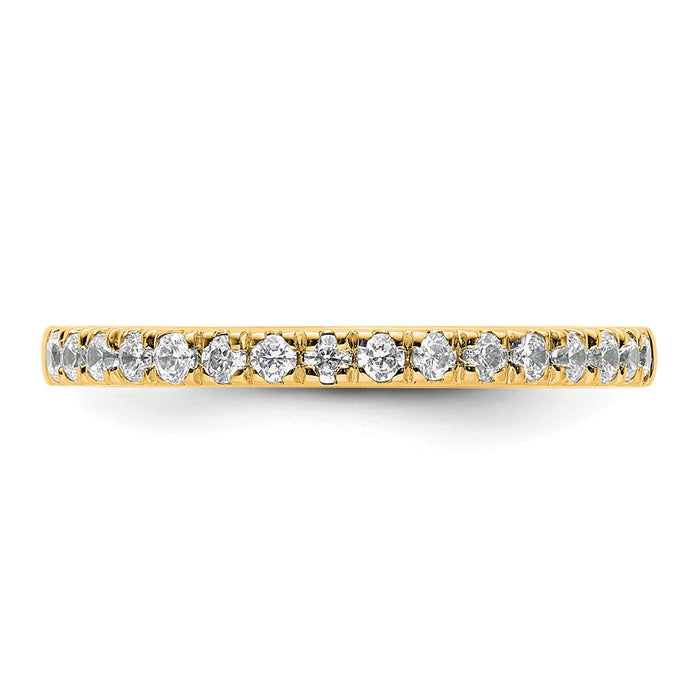 Buy 14K Gold Diamond Eternity Band - Stylish 0.85mm Luxury Jewelry Piece-4
