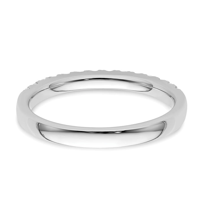 Buy Stylish 14K White Gold Wedding Band Set with 1/3 Carat Diamonds-5
