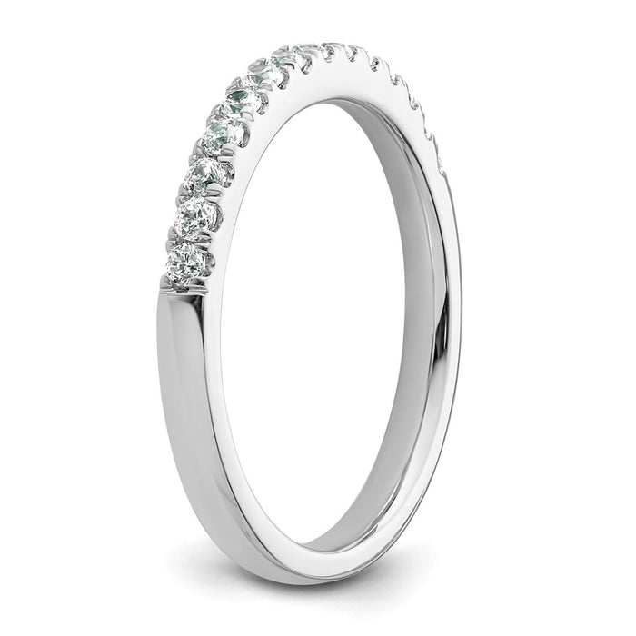 Buy Stylish 14K White Gold Wedding Band Set with 1/3 Carat Diamonds-6