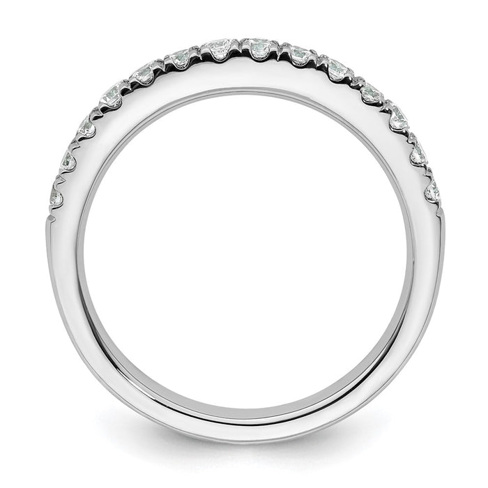 Exclusive 14K White Gold 3/8 Carat Diamond Eternity Wedding Band | Stylish Value-2