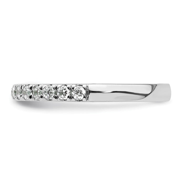 Exclusive 14K White Gold 3/8 Carat Diamond Eternity Wedding Band | Stylish Value-3