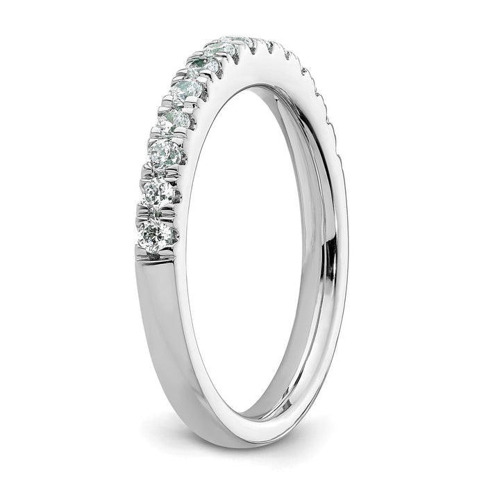 Exclusive 14K White Gold 3/8 Carat Diamond Eternity Wedding Band | Stylish Value-6