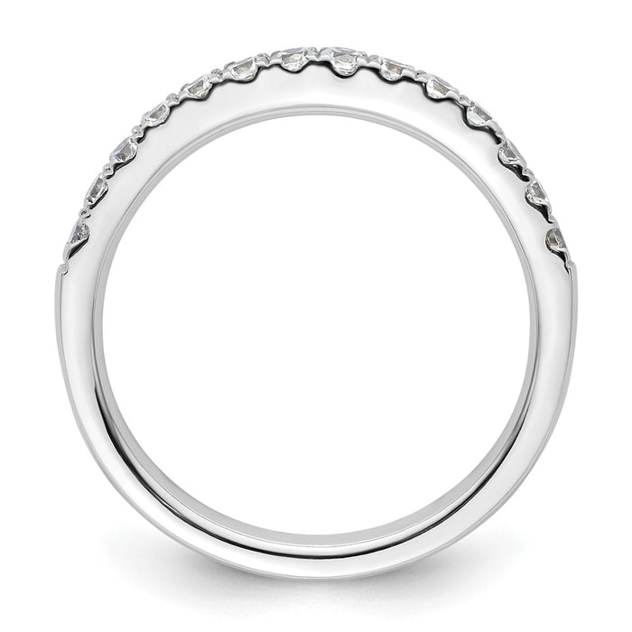 Buy Stylish 14K White Gold 1/2 Carat Diamond Eternity Wedding Band-2