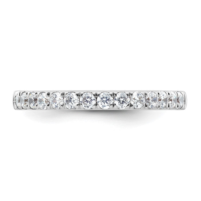 Buy Stylish 14K White Gold 1/2 Carat Diamond Eternity Wedding Band-4