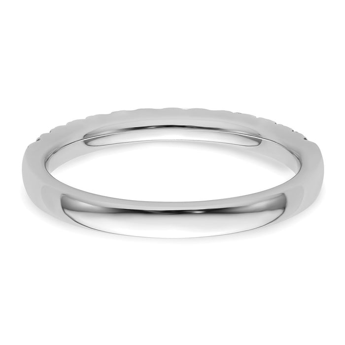 Buy Stylish 14K White Gold 1/2 Carat Diamond Eternity Wedding Band-5