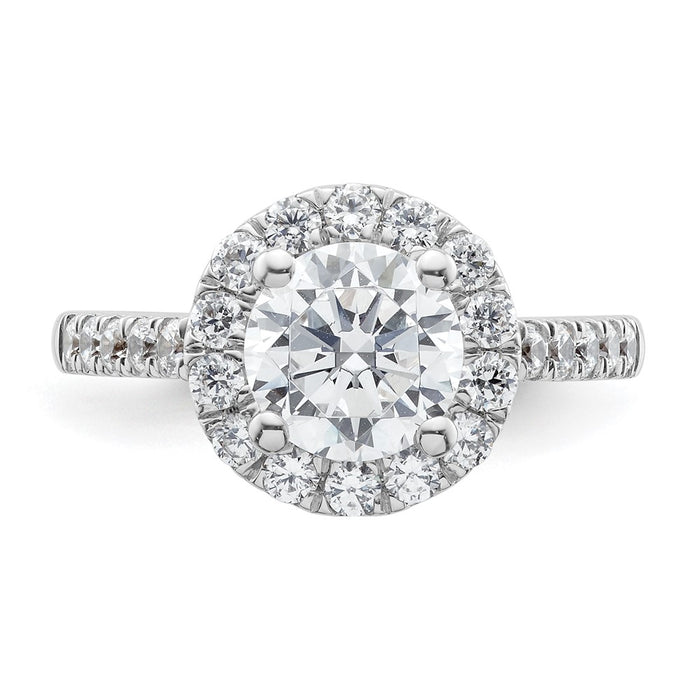Buy a Stylish 14K White Gold Halo Engagement Ring for 1.5 Carat Stone-4