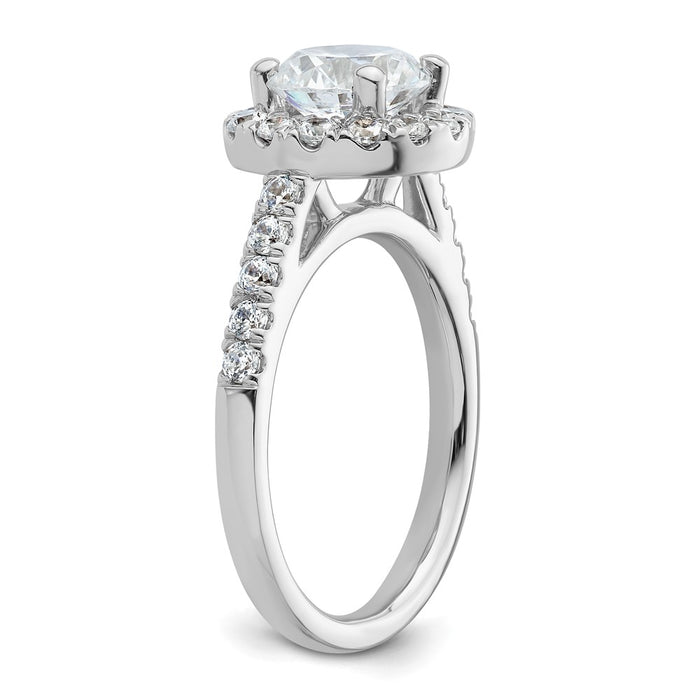 Buy a Stylish 14K White Gold Halo Engagement Ring for 1.5 Carat Stone-6