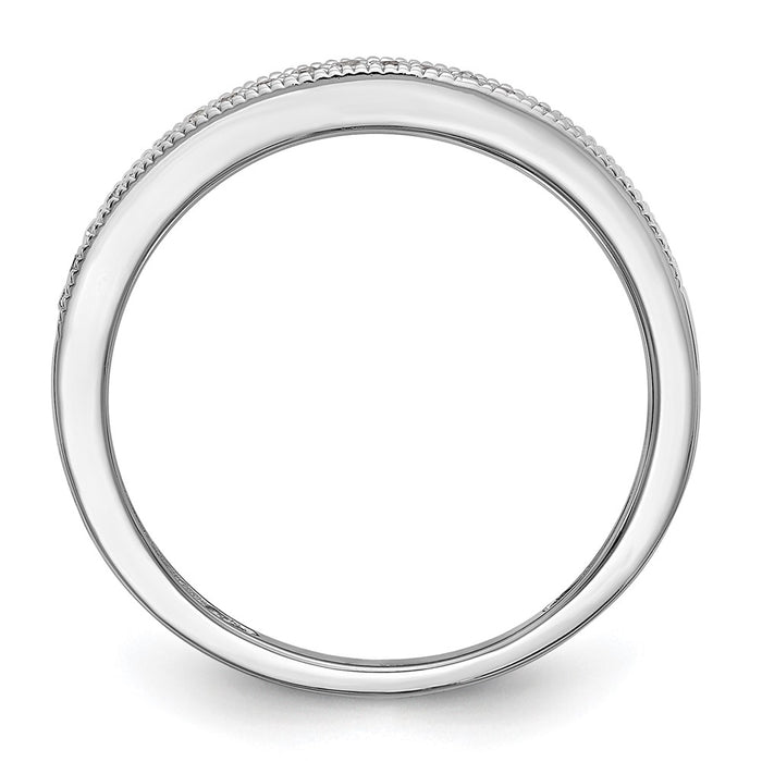 Buy Exclusive 14K White Gold Diamond Wedding Band Set - 1/8 Carat, Stylish Pair-2